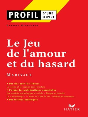 cover image of Profil--Marivaux